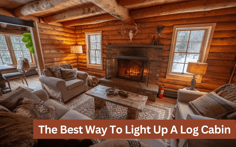 best way to light a log cabin
