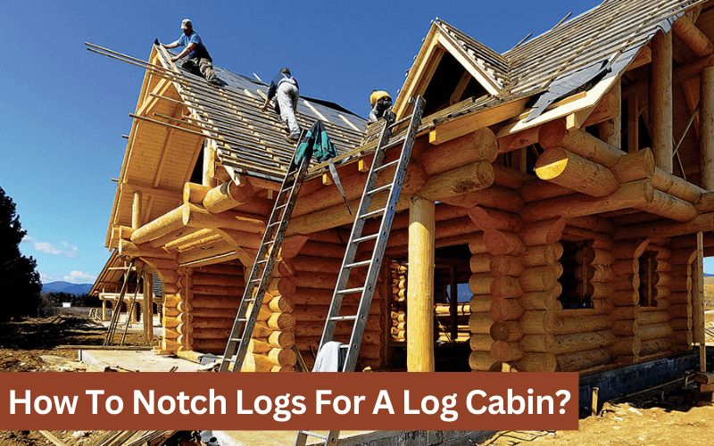 how to notch logs for a log cabin