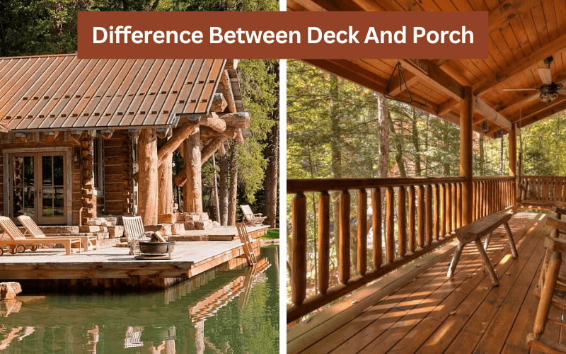 difference between deck and porch