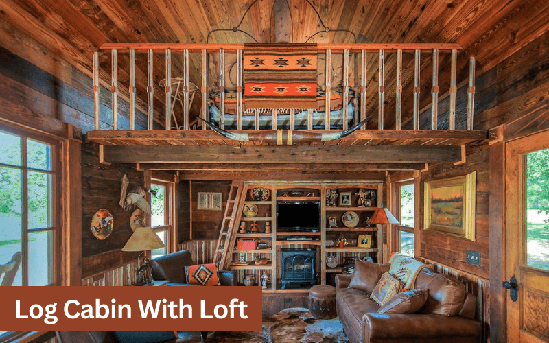 log cabin with loft